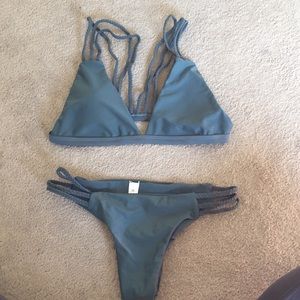 Teal bikini set